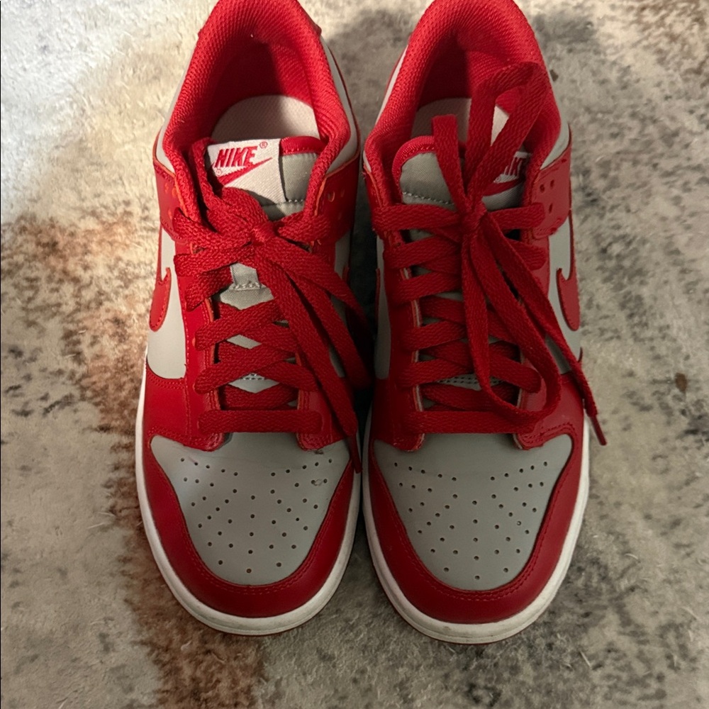 Nike Dunks Red and Gray Sneakers NO BOX